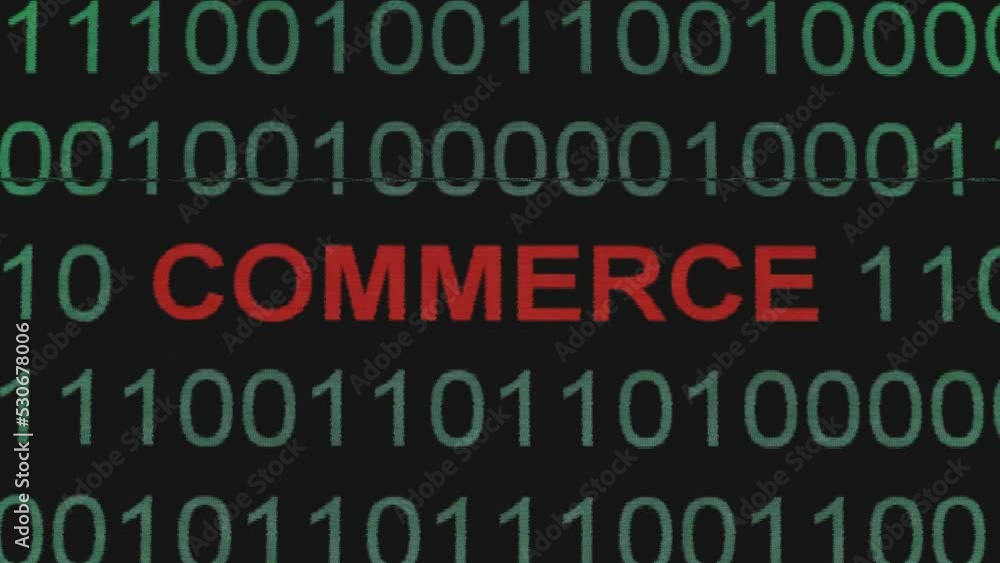 Commerce broken data on the screen glitch effect Commerce broken data on the screen glitch effect
