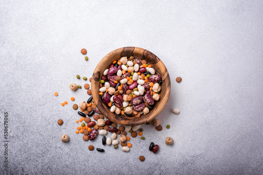 Mix of different legumes for healthy nutrition Mix of different legumes for healthy nutrition