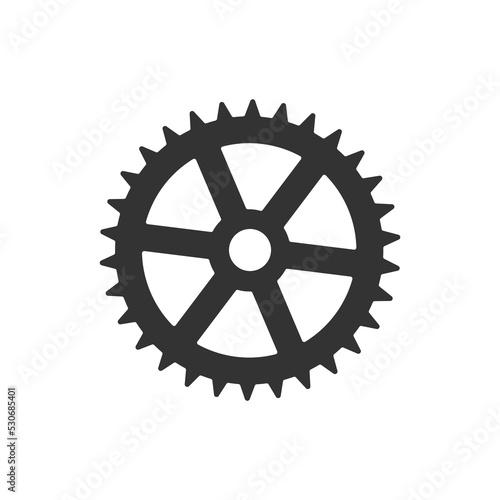Gear set icon. Cogwheel collection logo. Wheel symbol, setting sign in png flat style.