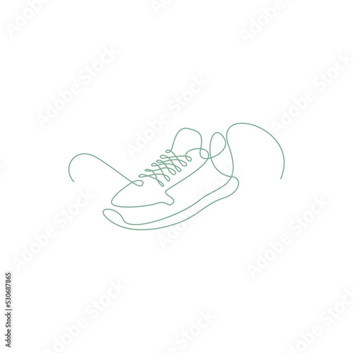 Shoes line art design