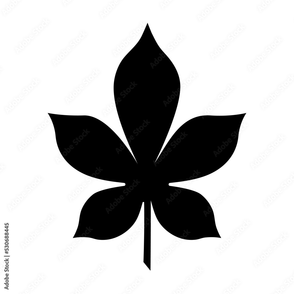 elder leaf - silhouette icon elder leaf - silhouette icon