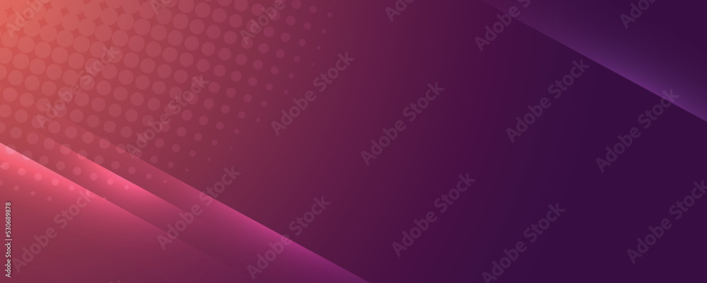 Abstract modern pink background with bright elements, parallel lines and geometric shape in vector illustration. 