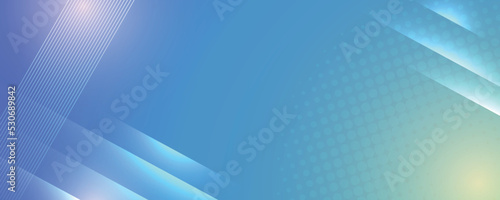 Abstract modern blue background with bright elements, parallel lines and geometric shape in vector illustration. 