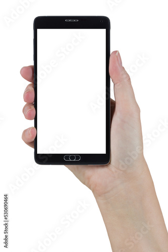 Transparent PNG of Female Hand Holding Smart Phone