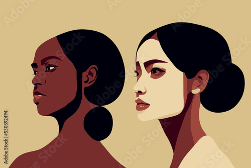 Woman tolerance of different races of people