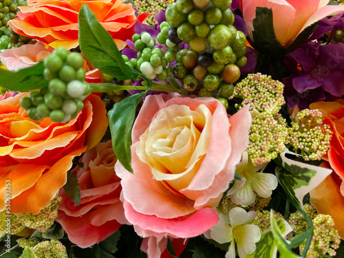 floral abstract background colorful bouquet