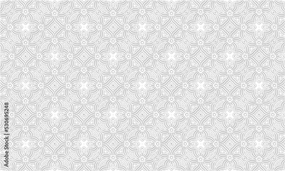 Seamless repeat geometric flower line design illustration Seamless repeat geometric flower line design illustration