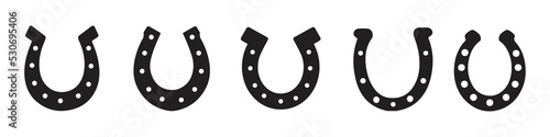 Horseshoe icon set