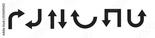 Way direction arrow sign