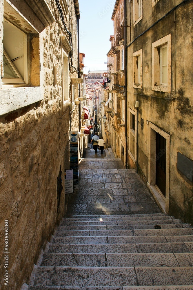 Fototapeta premium Muralles de Dubrovnik Window Building Sky Road surface Infrastructure
