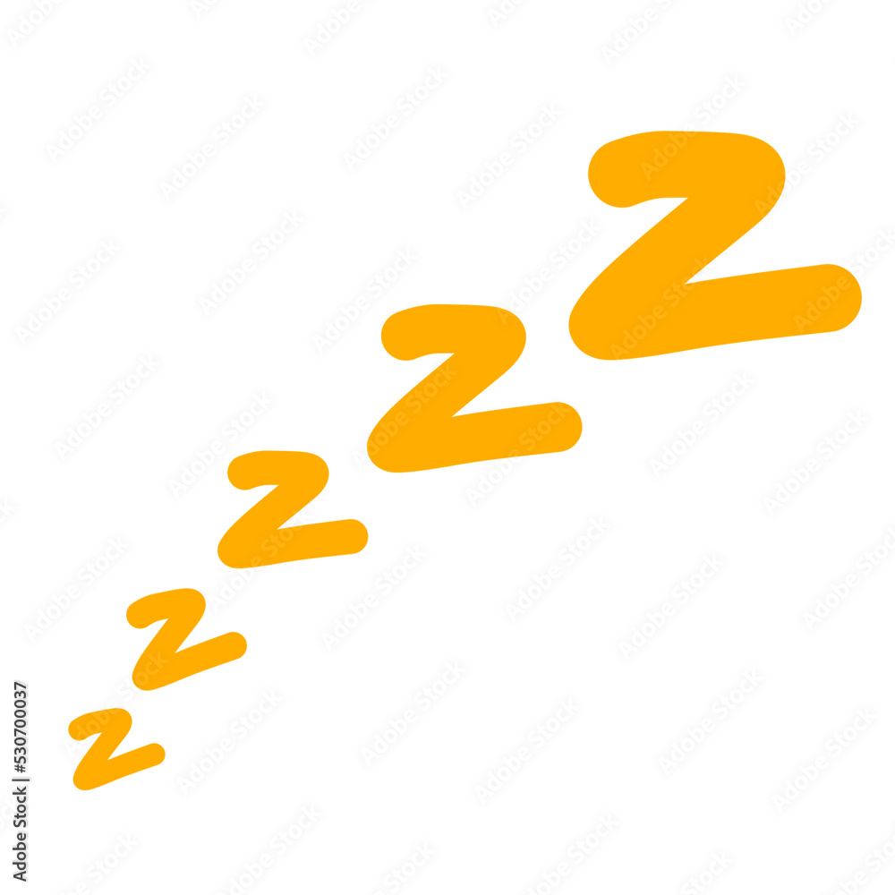 Sleeping illustration zzzz letter