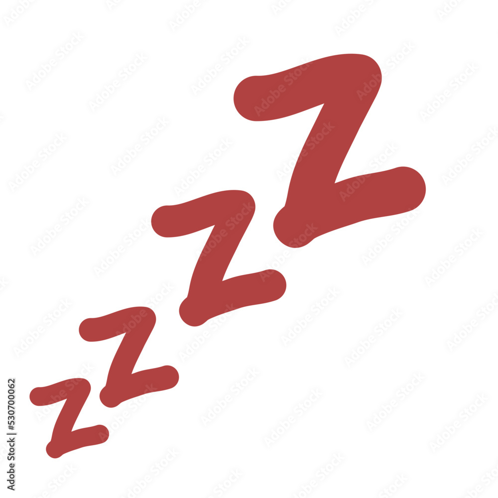 Sleeping illustration zzzz letter Sleeping illustration zzzz letter