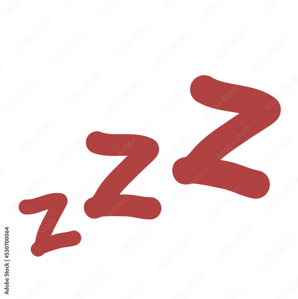 Sleeping illustration zzzz letter Sleeping illustration zzzz letter