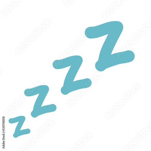 Sleeping illustration zzzz letter