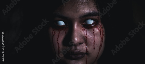 Slika na platnu Bloody halloween makeup
