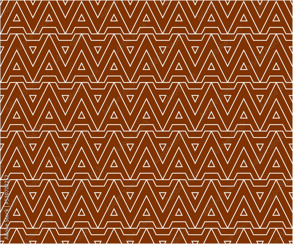 Brown A alphabet letter repeat pattern background vector. Zigzag lines pattern seamless background. Brown A alphabet letter repeat pattern background vector. Zigzag lines pattern seamless background.
