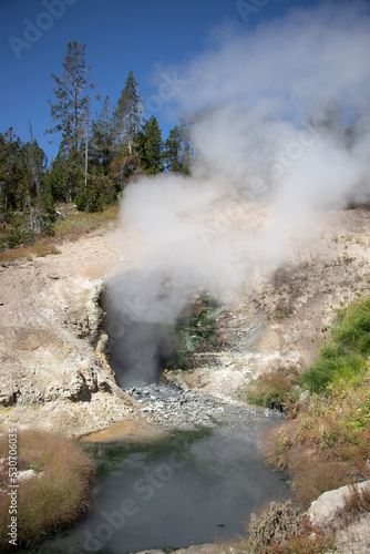 Dragons Den in Yellowstone National Park