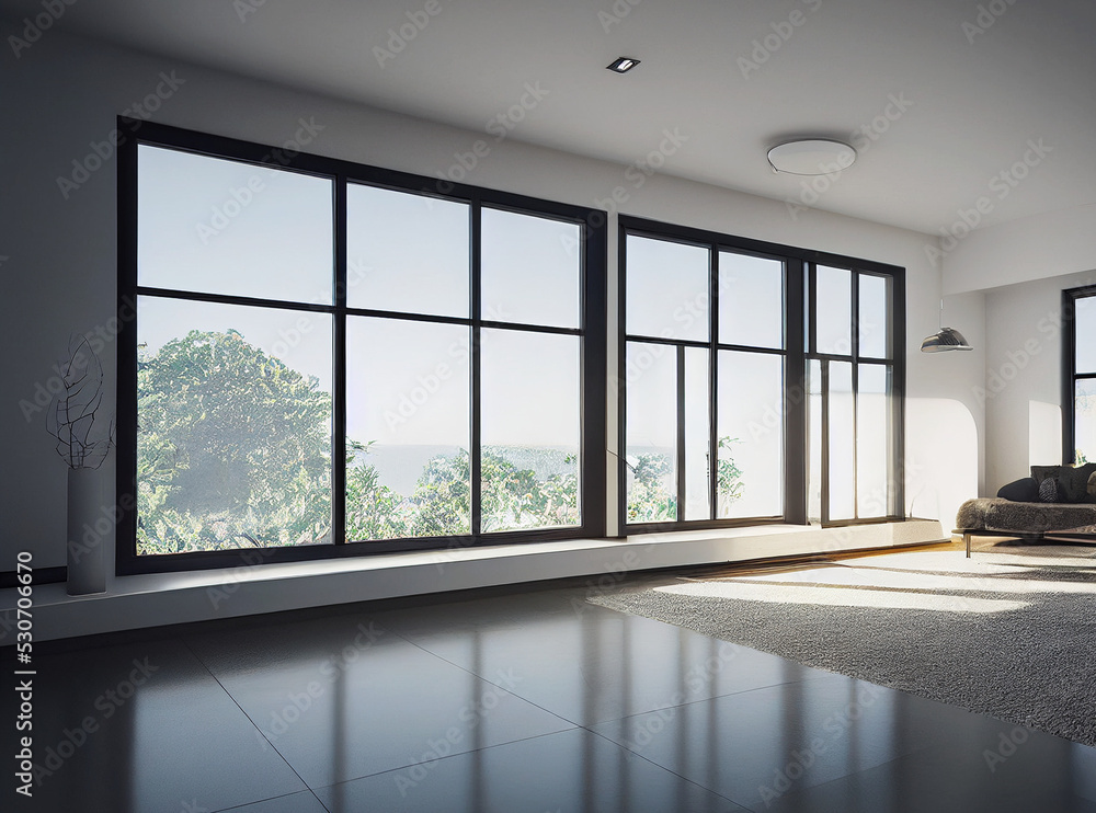 Fototapeta premium empty room with window