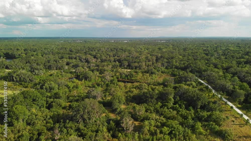 Aerial of Rural Florida with Wetlands and Woods Aerial of Rural Florida with Wetlands and Woods
