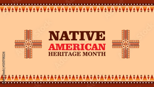 Native American Heritage Month Day. Suitable for American Indian Heritage Day Event. American Indian culture.