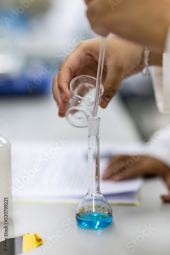 Scientist working and product creation experiment in the laboratory.