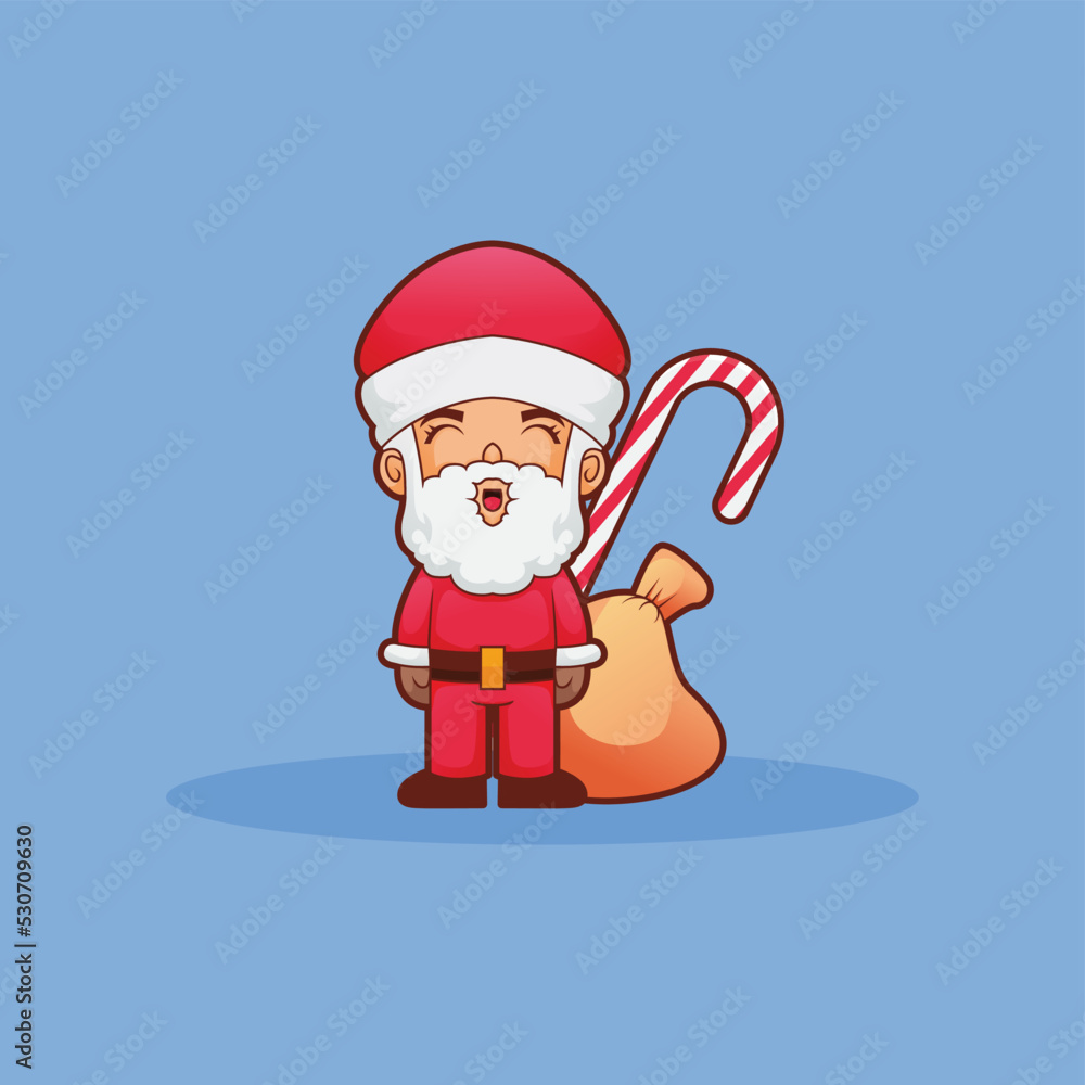 vector cartoon santa claus for icon chrismast vector cartoon santa claus for icon chrismast