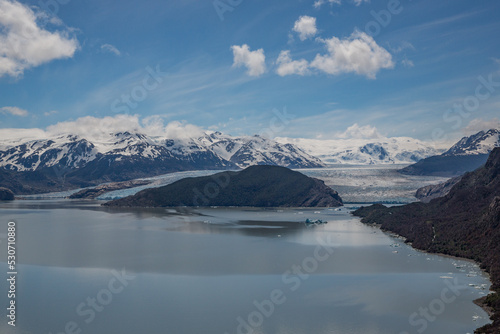 Beautiful landscape Patagonia mountains glacier lake river forests and waterfalls. Chile,Argentina. © vaclav