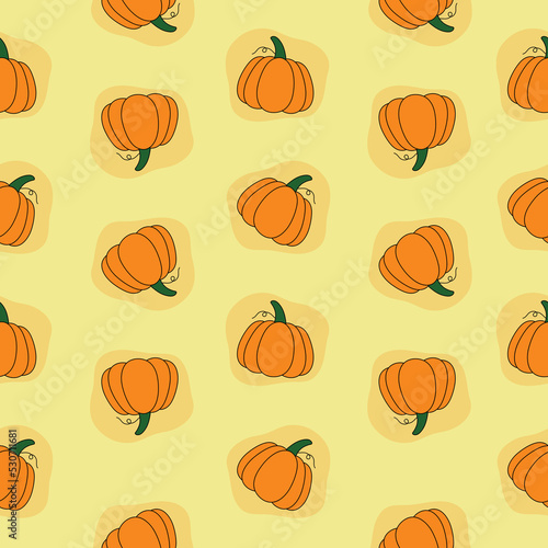 Happy Halloween or pumpkin print pattern seamless. Pumpkin abstract for printing, cutting, and crafts Ideal for mugs, stickers, stencils, web, cover. wall stickers, home decorate and more.