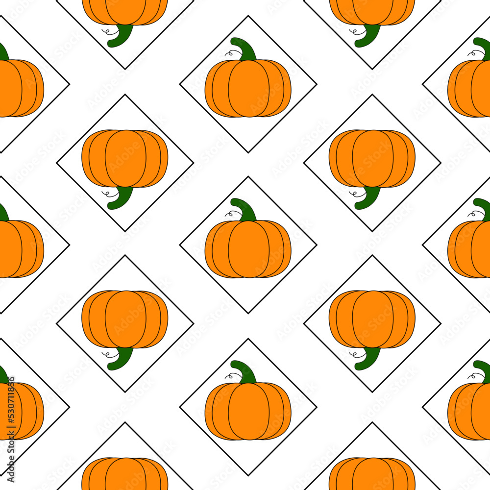 Happy Halloween or pumpkin print pattern seamless. Pumpkin abstract for printing, cutting, and crafts Ideal for mugs, stickers, stencils, web, cover. wall stickers, home decorate and more.