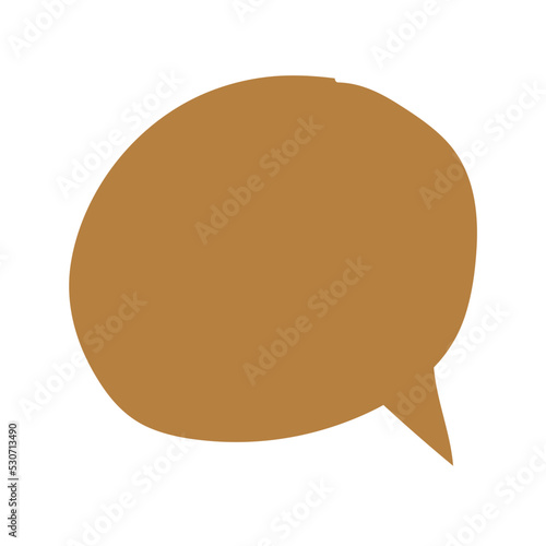 trendy speech bubble message