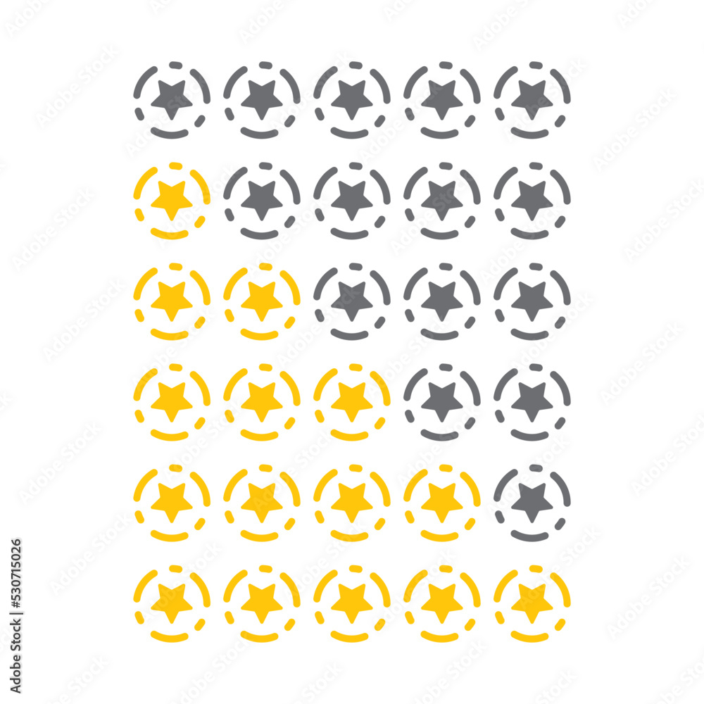 Star rating without numbers Star rating without numbers