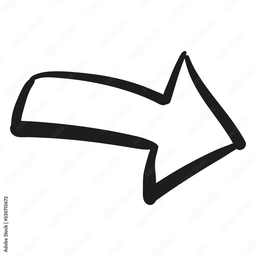 curly arrow hand drawn curly arrow hand drawn