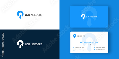 find job Recruitment logo design template