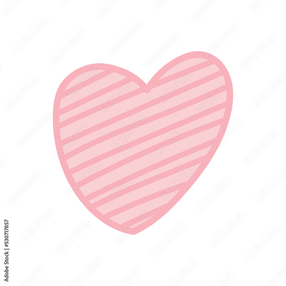 doodle love heart romantic