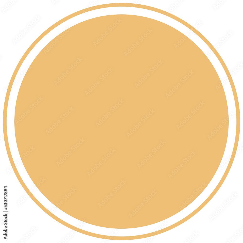 Yellow round background for text. Create posts, stories, headlines, highlights. Transparent PNG Clipart