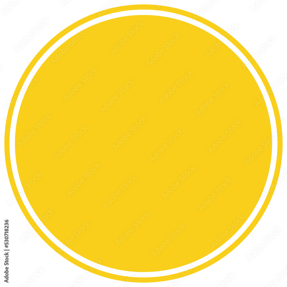 Yellow round background for text. Create posts, stories, headlines, highlights. Transparent PNG Clipart