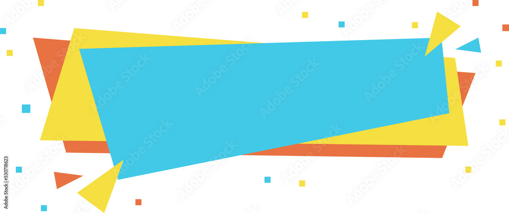 Obraz premium Geometric discount label