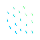 doodle group of raindrops