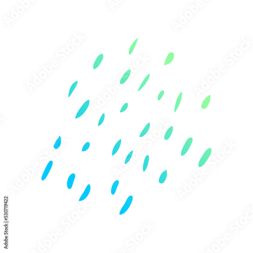 doodle group of raindrops