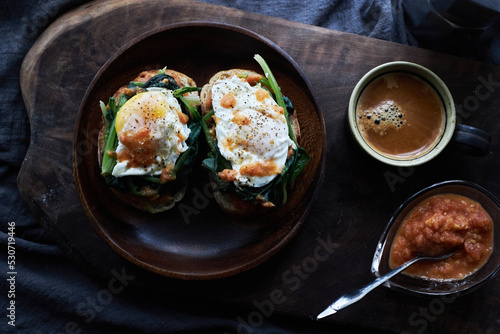 homemade delicious and healthy brunch toast