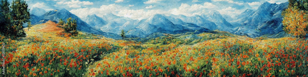 Sunny Day Mountain Meadow