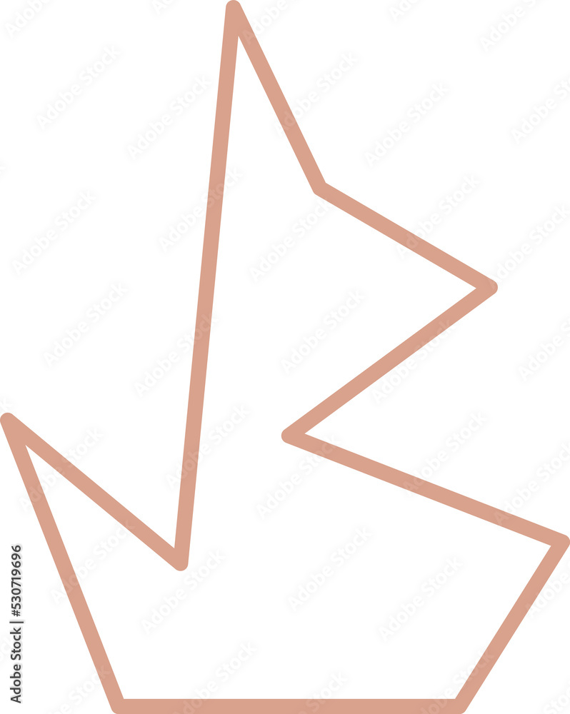 Abstract fauvism contour shape Abstract fauvism contour shape
