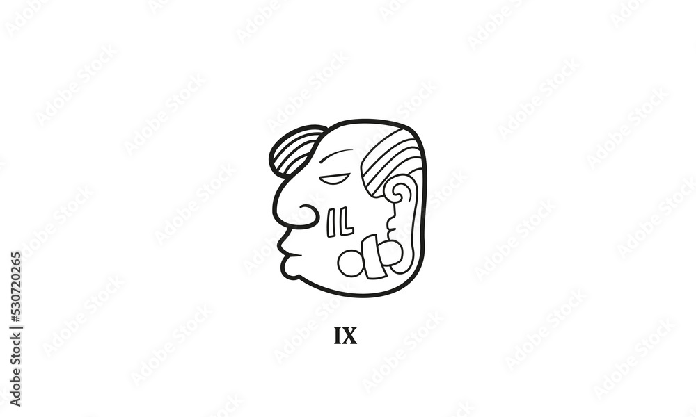 Hieroglyph mayan symbol Hieroglyph mayan symbol