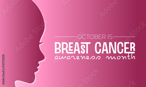 Vector illustration design concept of breast cancer awareness month observed on every october. Mature content