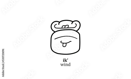 Hieroglyph mayan symbol 