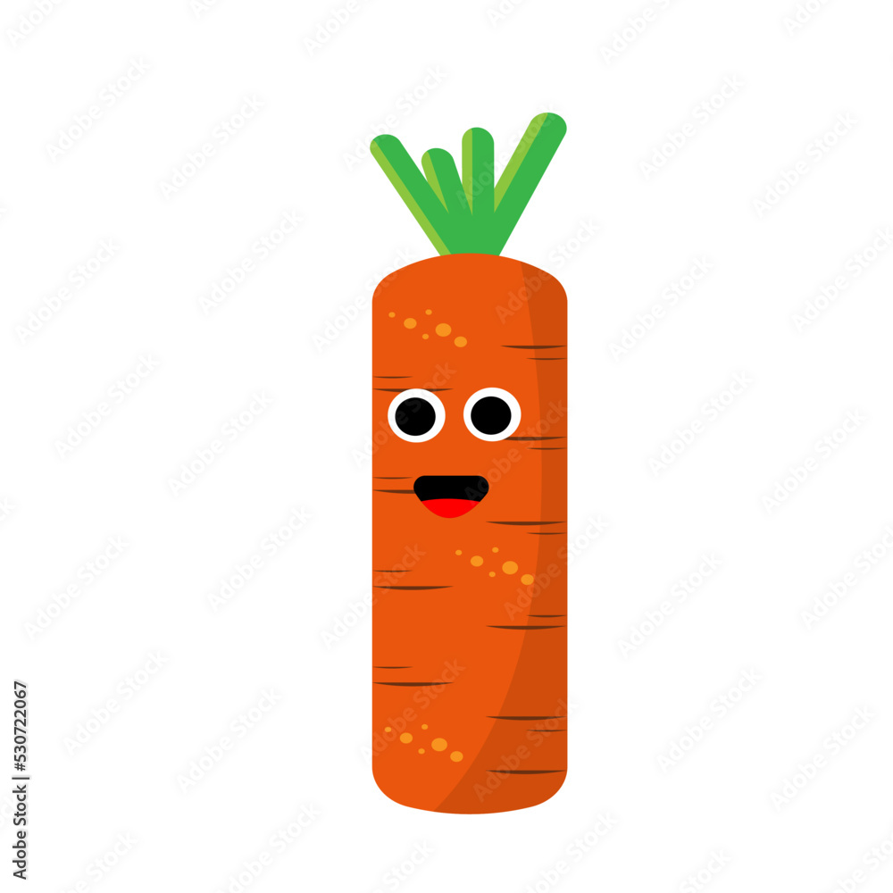 vector illustration of a carrot with a shape resembling the letter vector illustration of a carrot with a shape resembling the letter