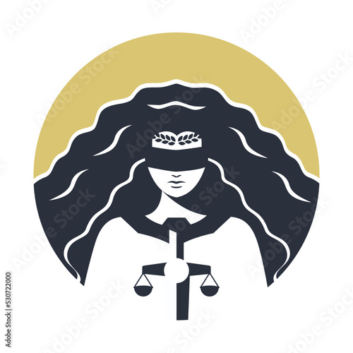 Themis The Goddess of Law Logo