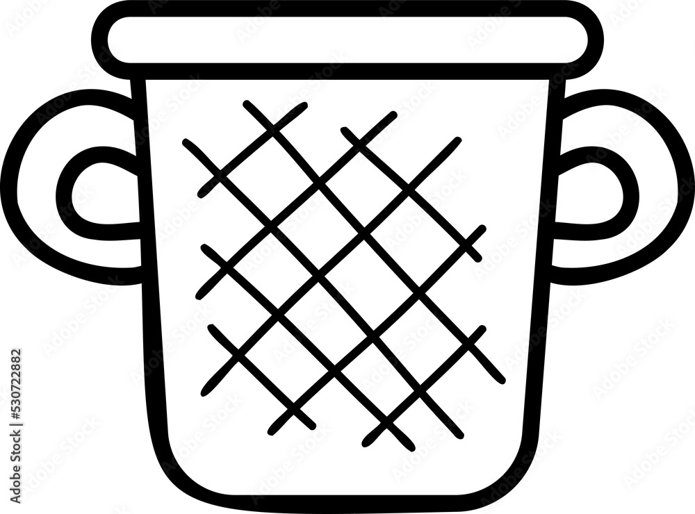 Hand Drawn basket for vegetables illustration Hand Drawn basket for vegetables illustration