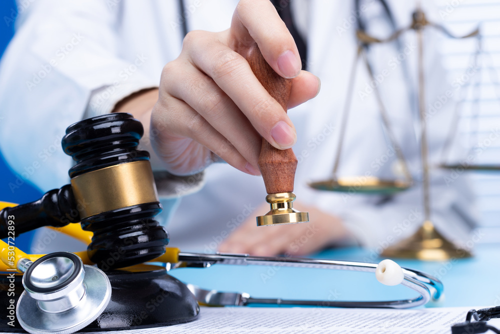 Doctor stamp approval with authority to patient to death Law legal Doctor stamp approval with authority to patient to death Law legal