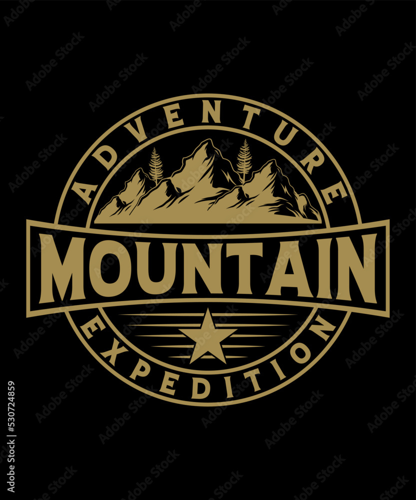 Mountain amazing vector tshirt design